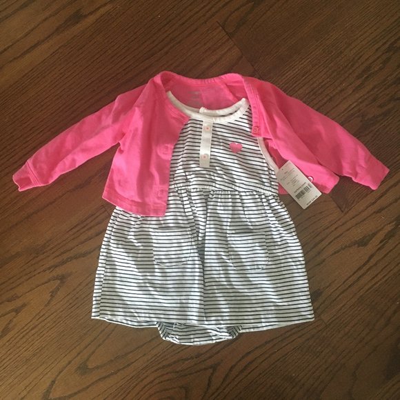 Carter's 12M Baby 2 Piece Dress Set - NWT - Picture 1 of 4